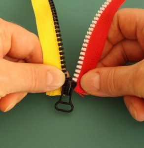 Repairing a zipper 2