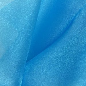 Chinese Blue Sparkle Organza