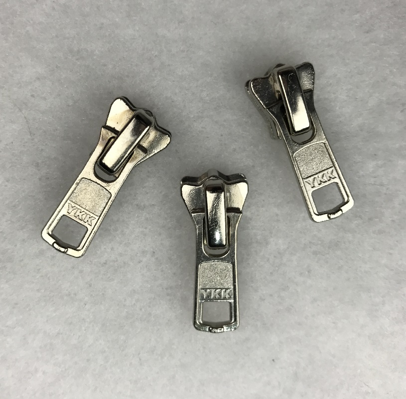 Zipper Pull for #5 YKK Plastic Zipper - Nickel - Ghee's, HandBag Patterns