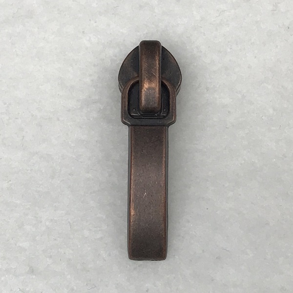 Zipper Pull for #5 Coil Zipper - Copper - Ghee's, HandBag Patterns