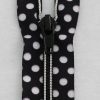 Decorative Tape Zipper - Polka Dot - 24" O/E