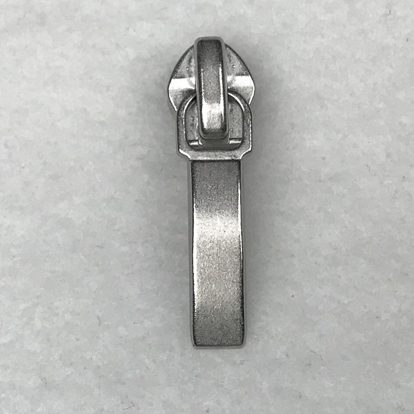 Zipper Pull for #5 Coil Zipper - Matte Silver