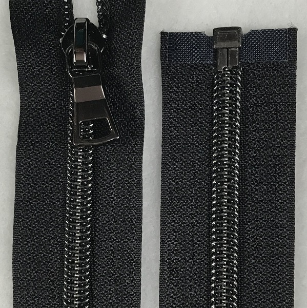 Zipper Black tape, Gunmetal Finish - 634324845230