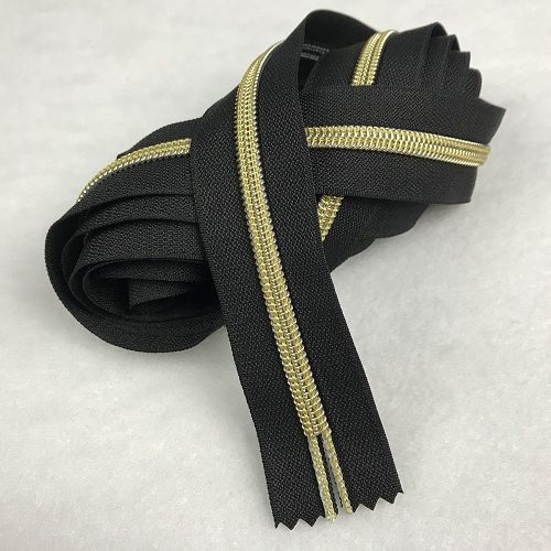 Black #5 Zipper Tape With Slider