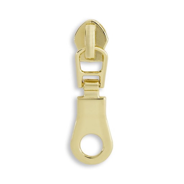 Zipper Pull for #5 Coil Zipper - Gold Donut